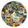 50Pcs Graffiti Stickers Waterproof Reusable Decorate PVC Luggage Water Bottle Outdoor Camping Stickers for Scrapbook