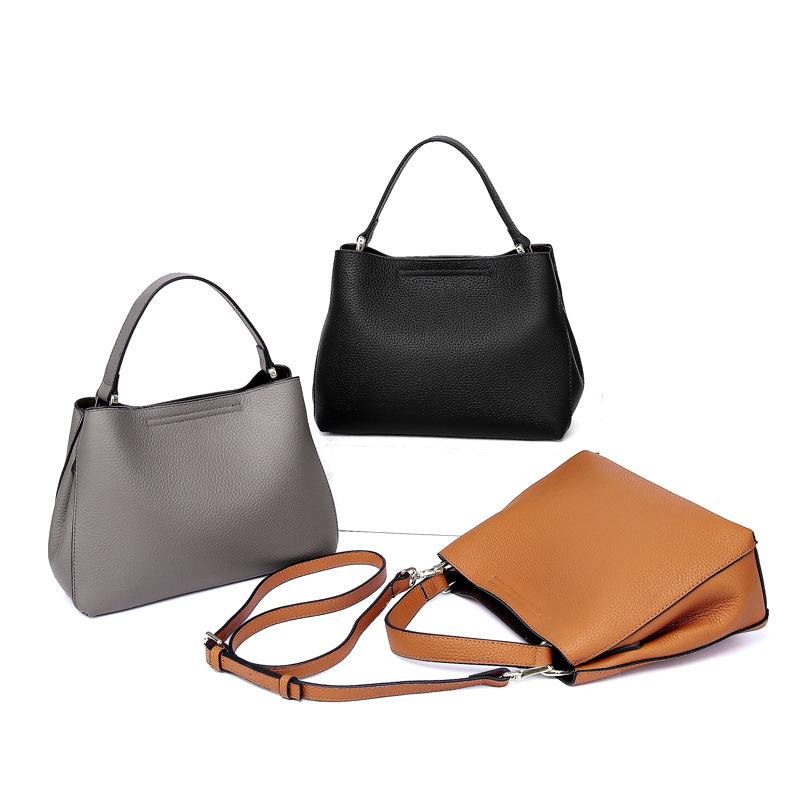 New First-layer Cowhide Handbag Women's Bag Niche Fashion Casual Korean Version Genuine Leather Shoulder Messenger Bag