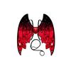 Glowing LED Back Accessory for Women Girls Cosplay Halloween Party Costume