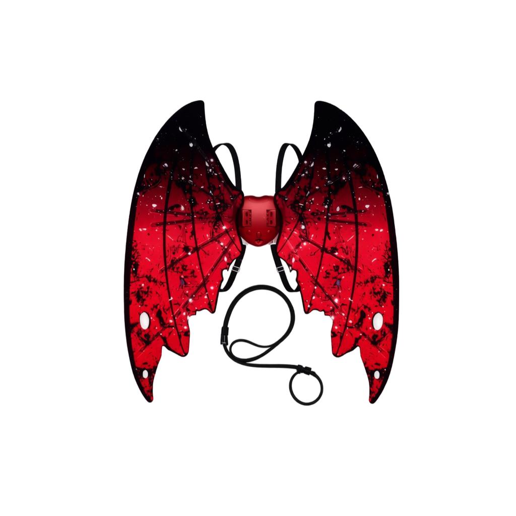 Glowing LED Back Accessory for Women Girls Cosplay Halloween Party Costume