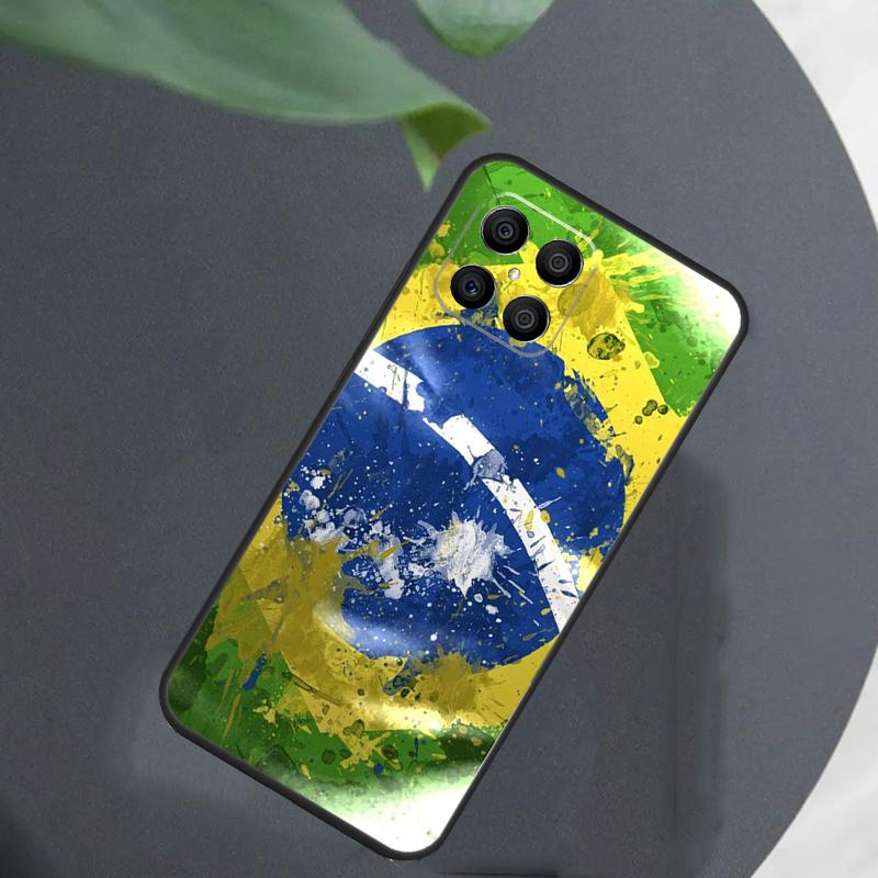 Brazil Brazilian Flag For Honor Magic 5 6 7 8 Pro Case For Honor 400 200 50 70 Lite X8c X8b X9a X9b X9c X9d Win RT