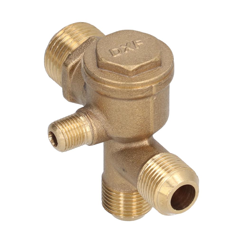 Valve Replacement Components Brass 4 Way Double Pipe Check Valve Accessory
