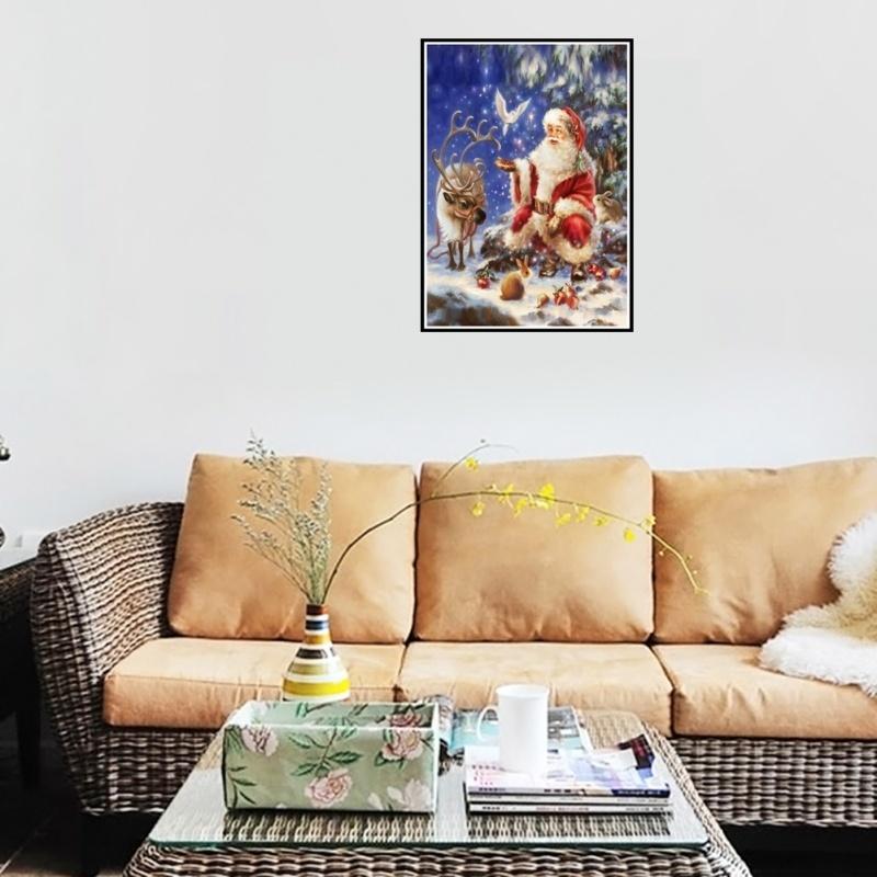Santa Claus Diamond Embroidery Mosaic Crystal 5D Cross Stitch Diamond Painting DIY Wall Sticker