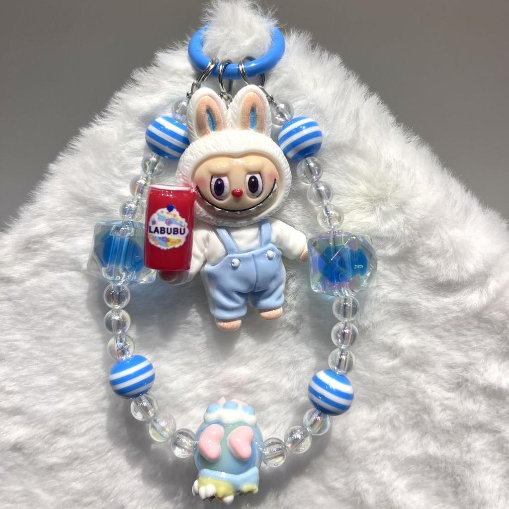 Labubu Cartoon Mobile Phone Pendant, Best Friend Keychain Bag, Super Cute Pendant, Internet Celebrity