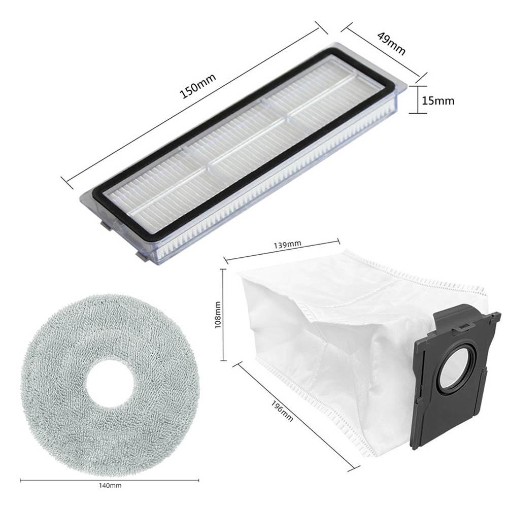 For Cecotec For Conga X100 / X100 For X-Treme Brush Filter Mop Cloth Dust Bag Replacement Parts Household Cleaning Tools