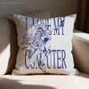 N-Ninajirachi EDM I Love My Computer Pillow Case For Sofa Decor Car Office Room Printing Cushion Cover Decorations and Protector