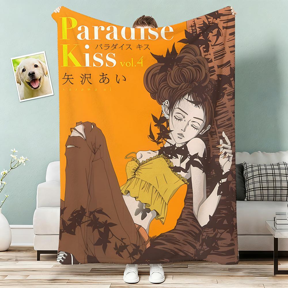 Anime Paradise Kiss Throw Lightweight 240G Flannel Blanket Soft Skin-Friendly For Summer Cooling