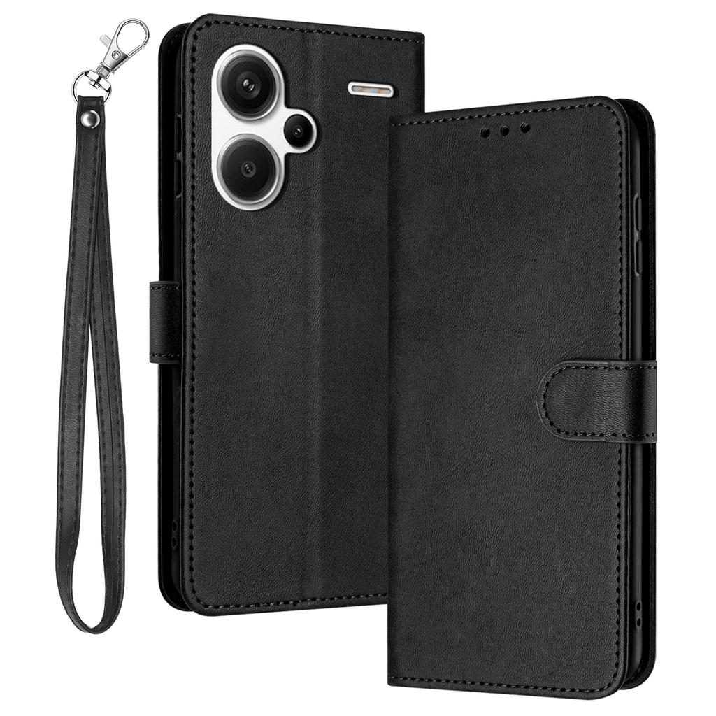 For Xiaomi Redmi Note 13 Pro+ 5G Case Calf Texture Stand Leather Wallet Phone Cover