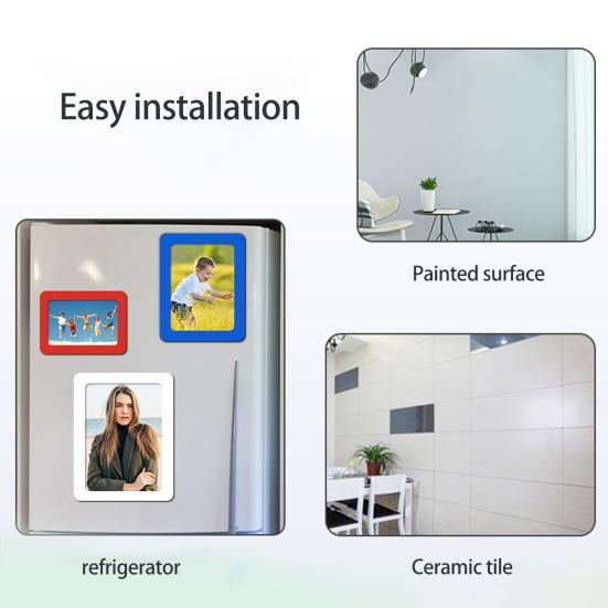 Praktisk fotoveggklistremerke Magnetisk prosessbøy fritt dekorativt