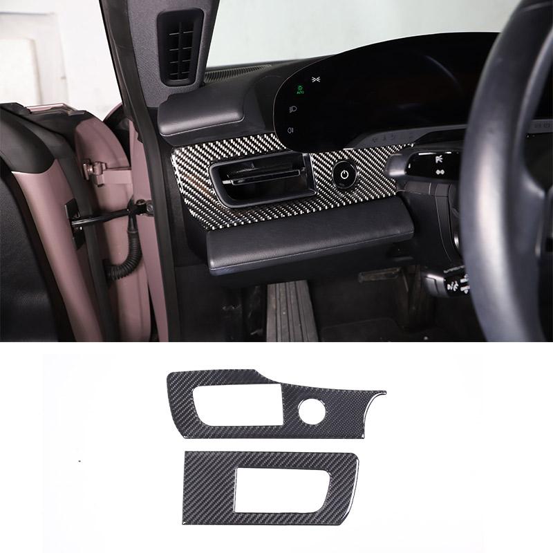 Soft Carbon Fiber for Porsche Taycan 2019-2025 Car Interior Dashboard Center Console Door Decoration Stickers Car Accessories