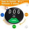 Dog Fed Sign - Dog Feeding Status Spinner with 3 Meals Marked, Did You Feed The Pet Tracker, Pet Feeding Reminder with Double Sided Tape for Fridge,