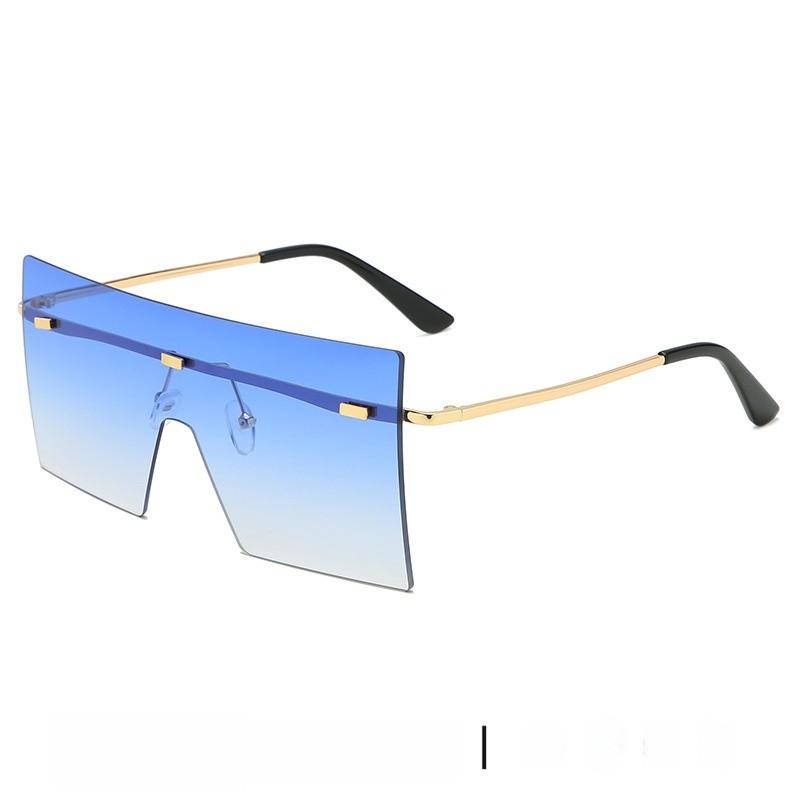 Unisex Oversized Square Sun Glasses With Uv400 Protection For Fashionable Outings