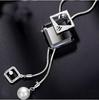 Korean Fashion Geometric Tassel Pendant Necklace