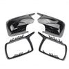 For BMW X3 X 3 E83 2003-2010 High Quality Rearview Bright Black Carbon Fiber Side Mirror Cover Cap Parts Styling with Tool