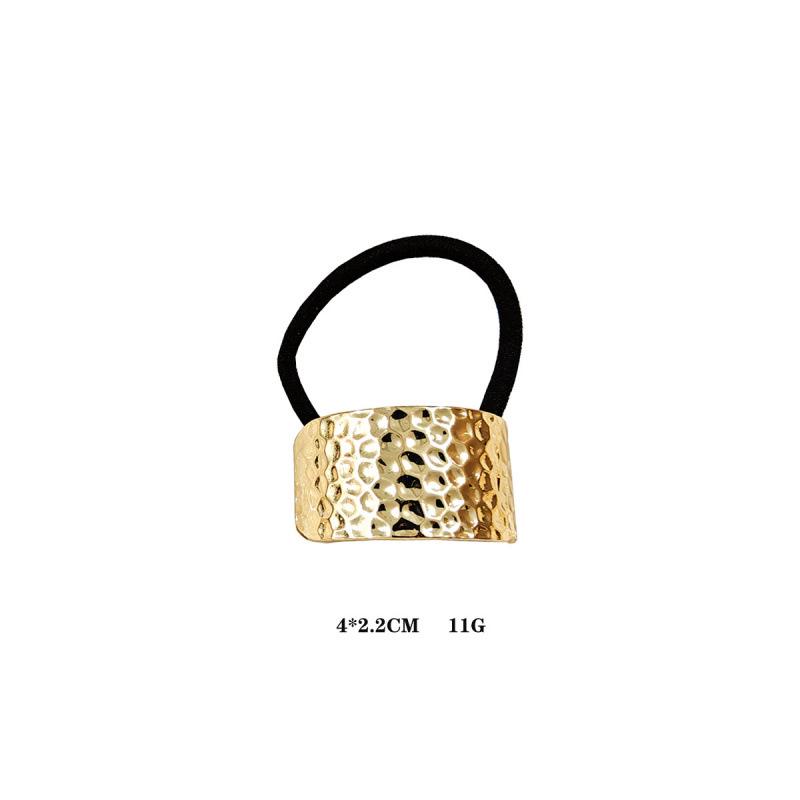 Retro Gold Geometric Hair Clips and Ponytail Ties