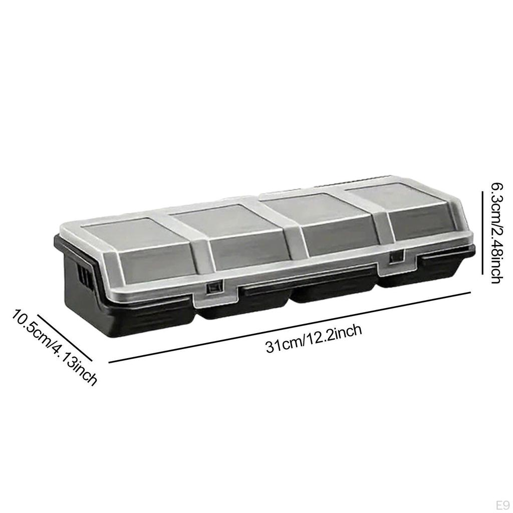 4 Stycken Skruvorganisatorlådor Avdelare Hårdvarubehållare Fodral för Muttrar Små Föremål