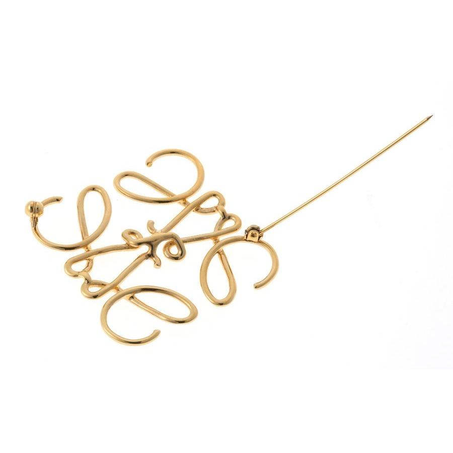 Used LOEWE / LOEWE Anagram Brooch 111.25.020 Metal Gold [Used]