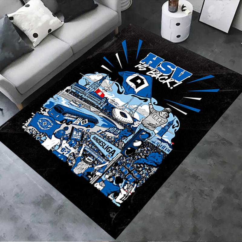 2025 New Hamburger Sportverein Carpet Rug for Living Room Bedroom Home Sofa Decoration,Kids play Non-slip Floor Mat 31