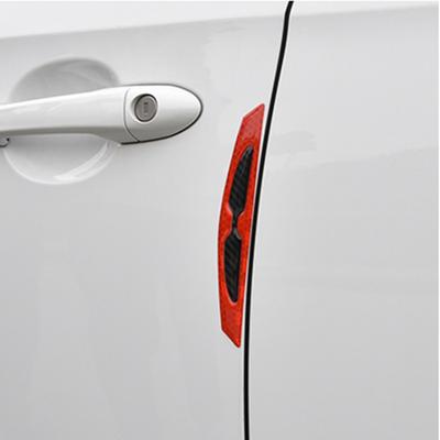 Car Door Anti-collision Strip, Carbon Fiber Reflective Sticker, Bumper Leaf Plate, Universal Body Warning Decorative Sticker