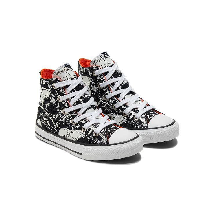 Converse All Star Chuck Taylor Comfortable Trendy Canvas Shoes Kids Sneakers White Black 673086C