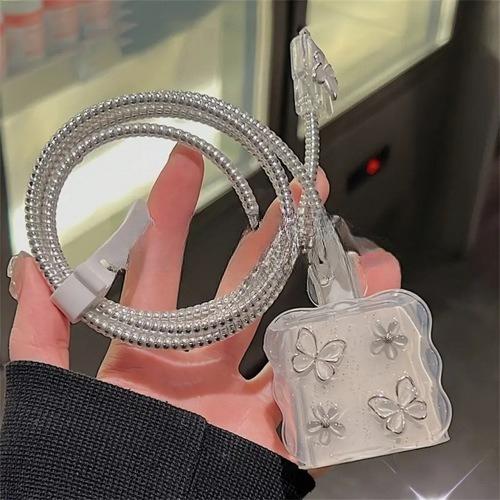 5 Pcs Charger Protective Case Cable Protector For iPhone 18W/20W Fast Charging Cable Data Anti-break Charger Protective Rope