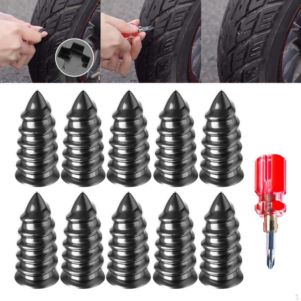 10 stück Reparatur Reifen Gummi Nagel, Vakuum Kits, mit Schraubendreher, Stecker Kit Schnelle