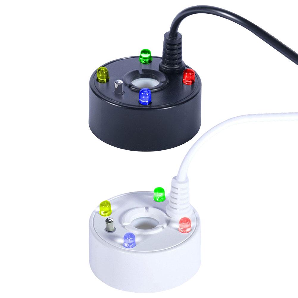 USB Mist Maker Colorful LED Lights Water Fountain Pond Fog Machine Atomizer Air Humidifier for Fish Tanks Rockery Decoration