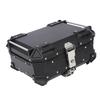 25L Motorcycle Top Box Aluminum Alloy Quick Release Water Resistant with Safety Lock Universal Rear Top Case for Helmet