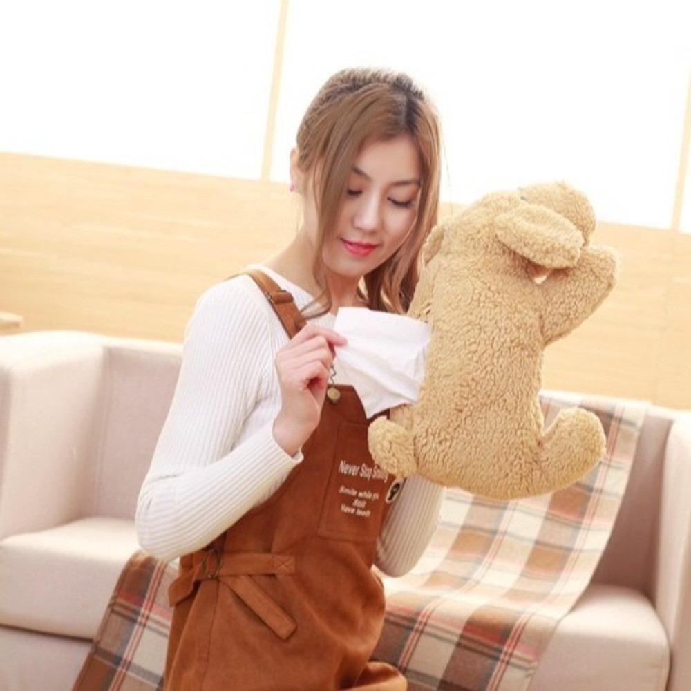 Soft Dog Tissue Box Creative Tissue Cover Home Decor Napkin Storage Holder  Office