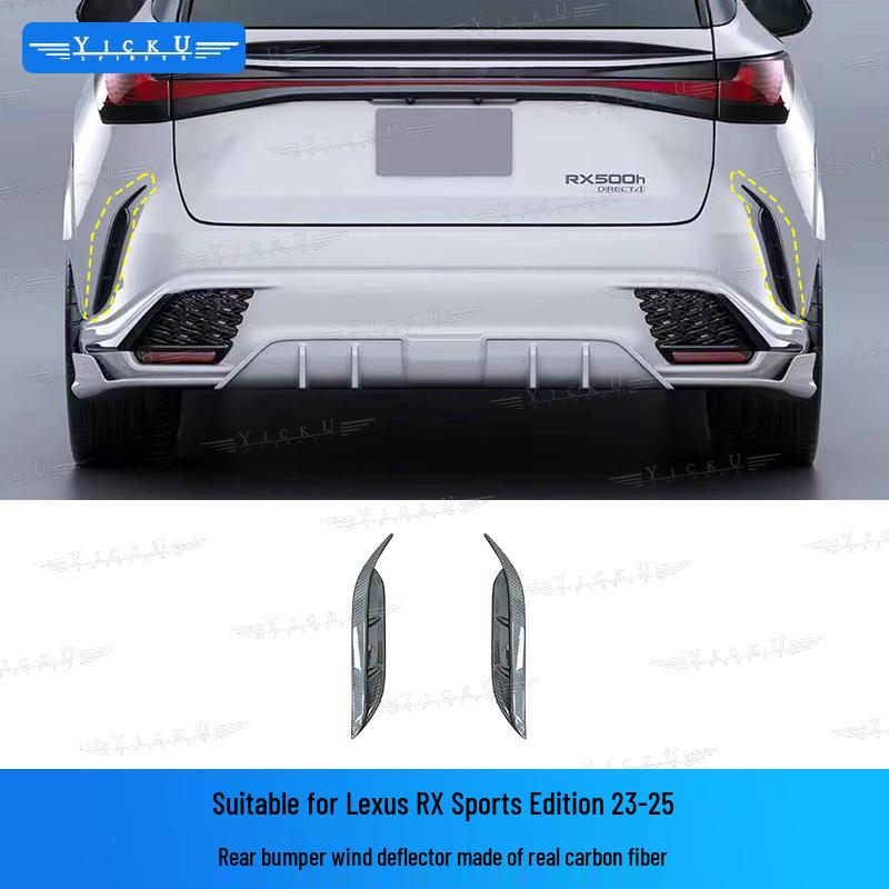 Lexus RX350/500 Carbon Fiber Body Kit (Front Lip, Fender Flares, Rear Lip, Side Skirts, Tail Top Spoiler, 2023-2025)