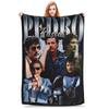 Pedro Pascal Knuffel Deken Jongen Meisje in Roze Flanellen Plaid Voor Woonkamer Super Zacht Aangepaste Kwaliteit Dekbed Cadeau Idee