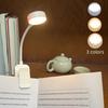 Folding Mini Clip‑on Rechargeable LED Book Lamp, 3 Modes Eye‑Protection Dimmable Light for Bedroom Desk Reading Study Indoor Daily Use Supplies