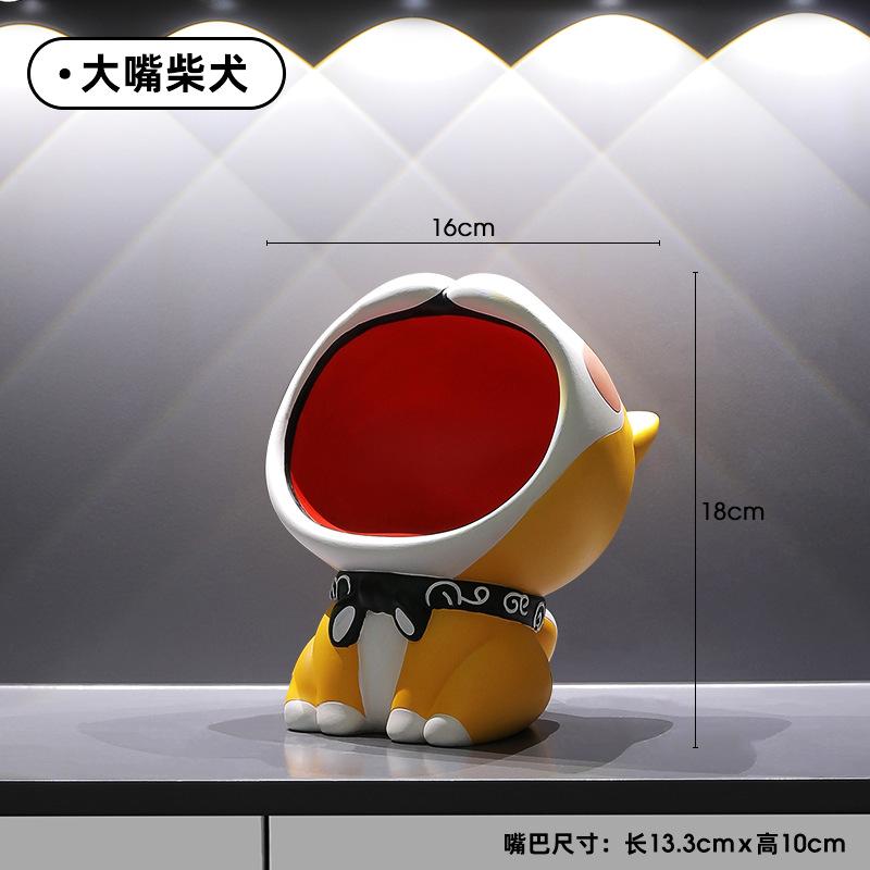 

BeauNook Cartoon cute big mouth desktop ornament porch key storage home living room home decoration housewarming gift светло-серый