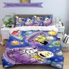 Space Adventure Friends Printed 3pcs Bedding Set Soft Microfiber 1 Duvet Cover And 2 Pillowcases Home Bedroom Decor Xmas Gift K1452
