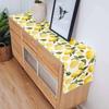 Summer Fresh Lemon Print Table Runner Bright Fruit Pattern Decorative Table Cover for Dining Kitchen Home Decor
