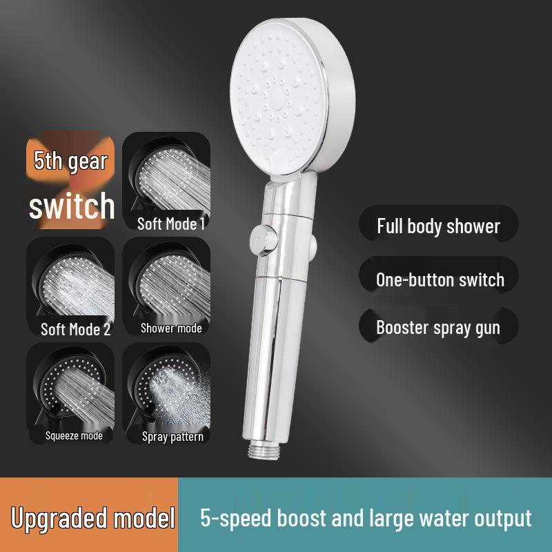 Black Warrior Multi-Function Matte Black Handheld Shower Head Set
