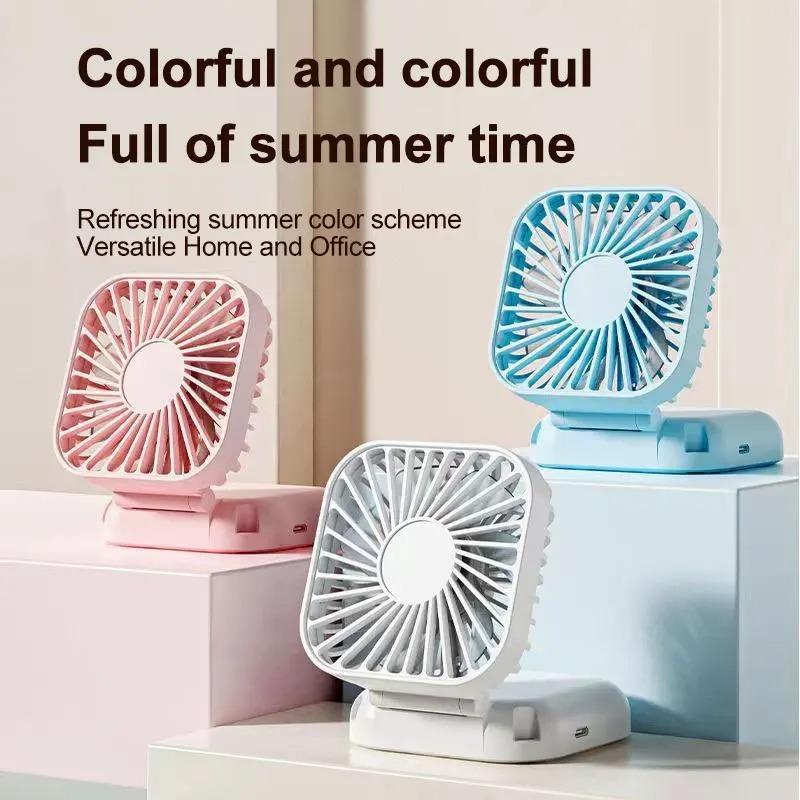 Hanging Neck Fan Portable Folding Turbine USB Rechargeable Mute Multi functional Handheld Mini Air Cooler