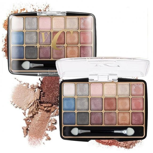 1 Peça Paleta de Sombras para Olhos com 18 Cores Paleta de Maquiagem com Sombras Peroladas Conjunto de Ferramentas de Beleza com Brilho