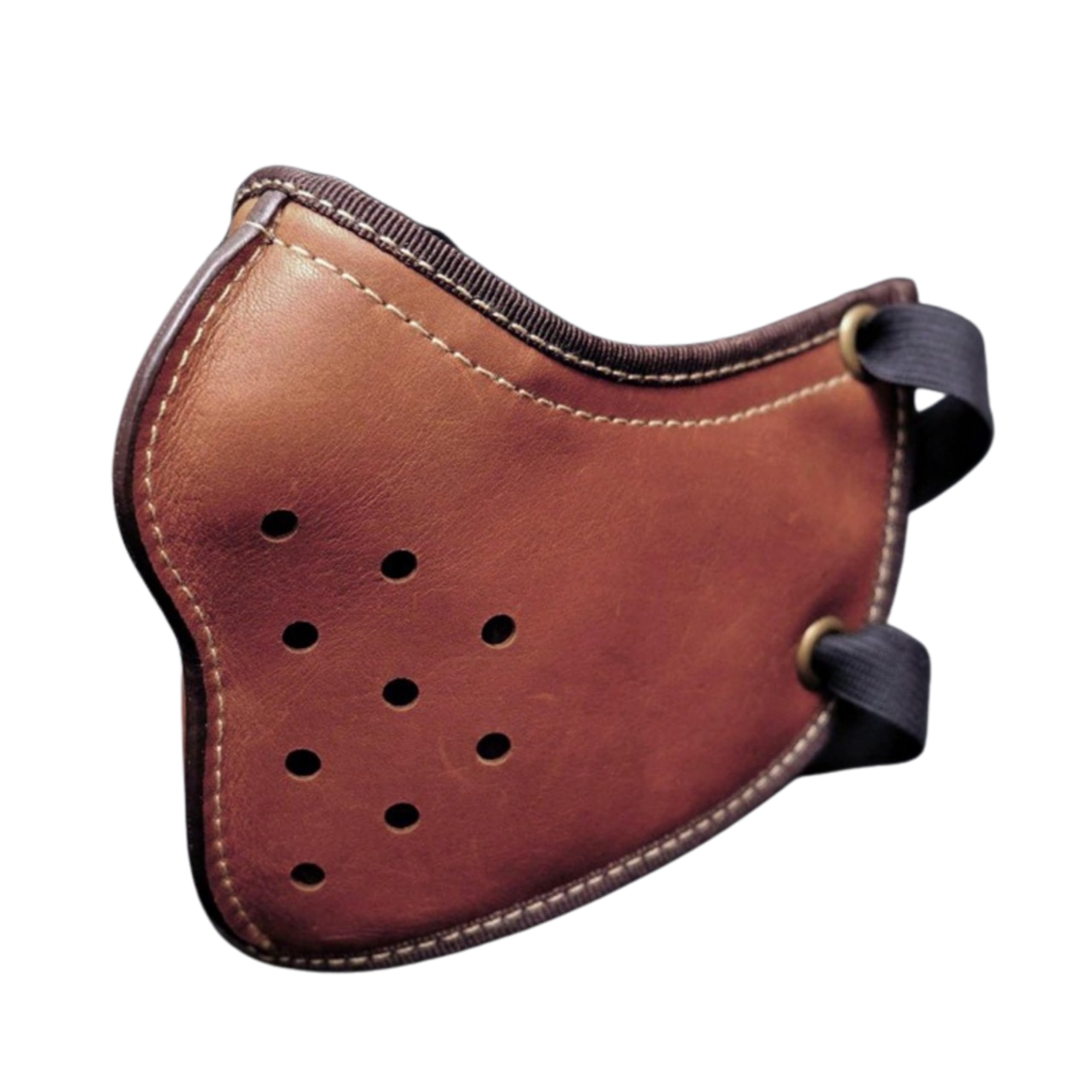 

CIWS Мотоциклетная маска для лица Туринговая из ПУ кожи Американский реактивный Аирсофт (коричневый)