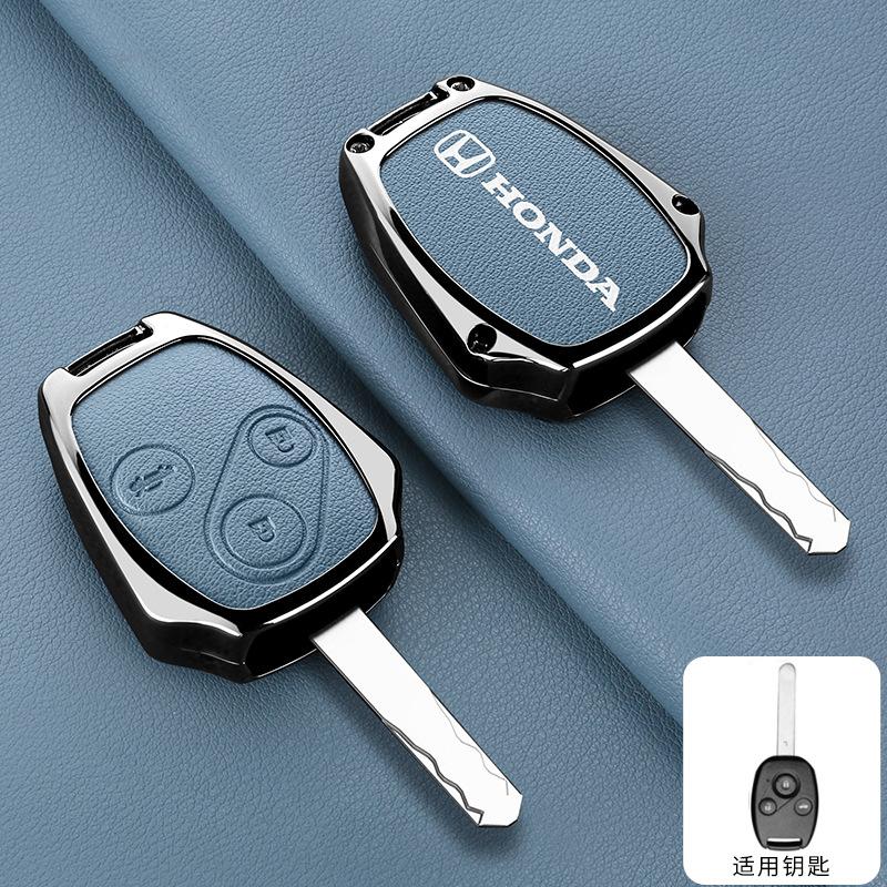 Zinc Alloy Car Remote Key Case Cover Holder For Honda CR-V Civic Insight Fit SRV FRV Chord 7 Jazz Gr8 150 R Motorcycle Accessory