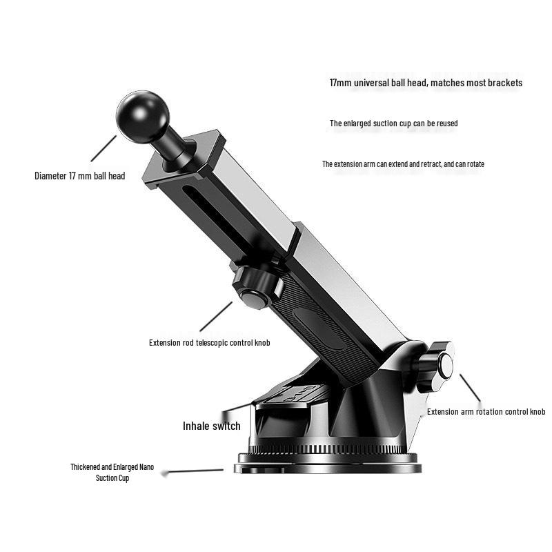 2025 Universal Anti-Shake Car Phone Holder for Dashboard & Air Vent