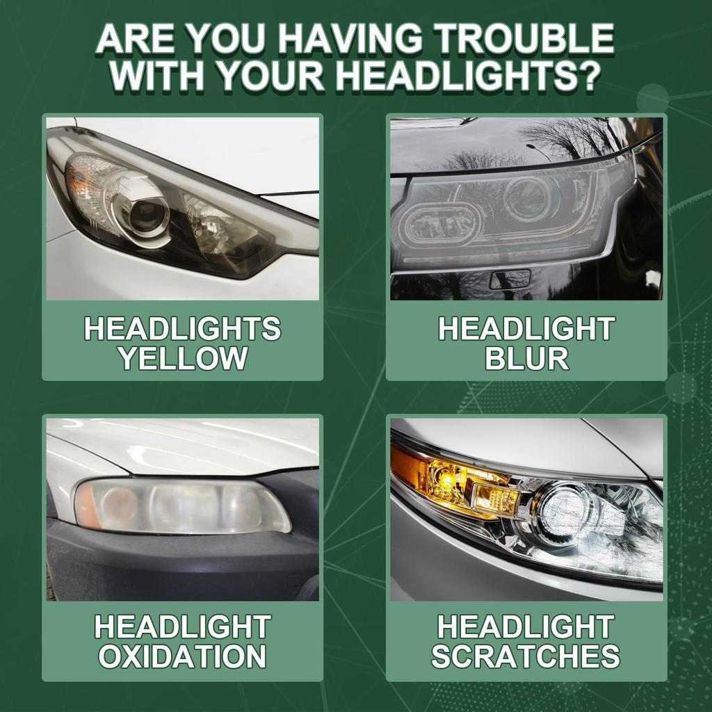 20ml/50ml Automotive Headlight Restoration Fluid Lampshade Yellowing Sanding Cleaning Scratches Polishing Agent Lamp Repair Fluid