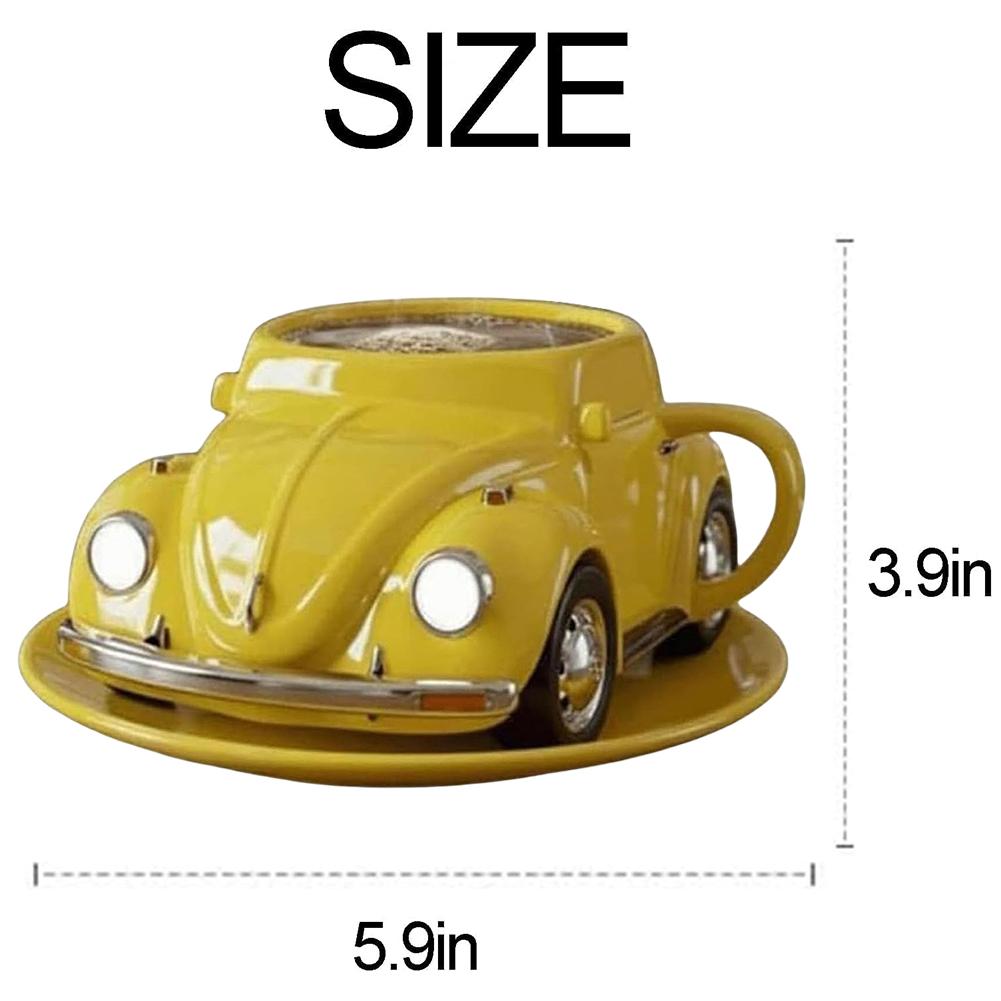 Kreatywny Kreskówkowy Kubek Pojedynczy do Kawy w Kształcie Żuka Bez Podstawki i łyżeczki Świąteczne Nowatorskie Kubki Z Uchem Prezenty dla przyjaciół rodziny