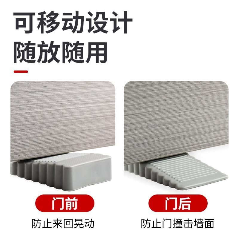 Rubber Door Plug Non-Perforated Creative Plastic Door Seam Anti-Collision Door Block Door Top Silicone Door Handle Door Blocker