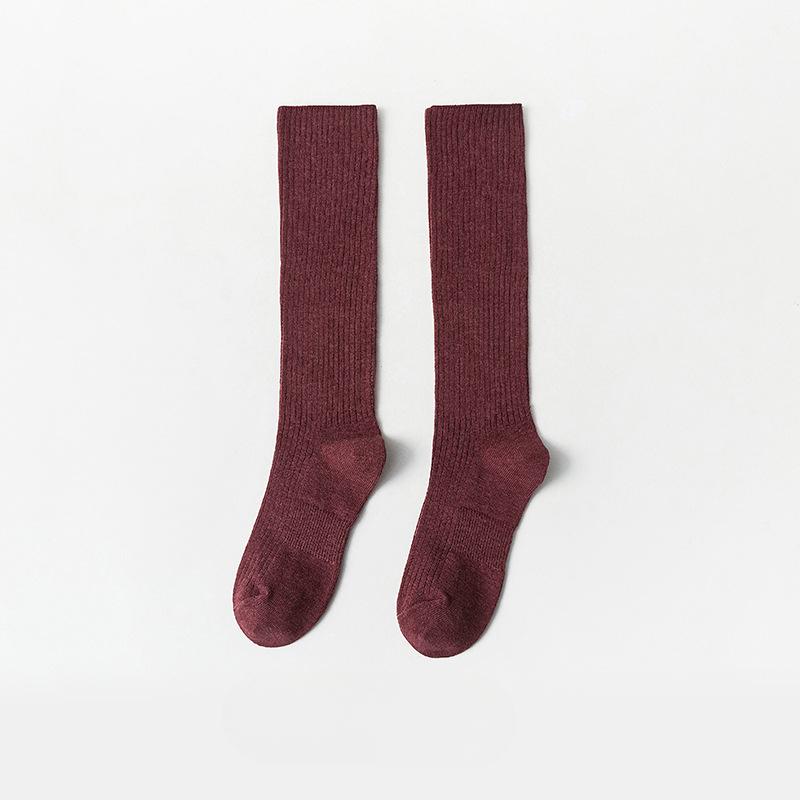 

Женские осенне-зимние теплые утолщенные хлопковые носки до икры 1 pair фиолетовый