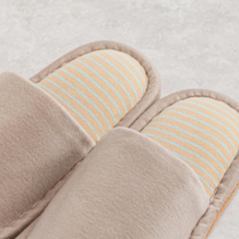 Daiso Midsole Stripe Basic Living Room Shoes 250 270 Mm Beige
