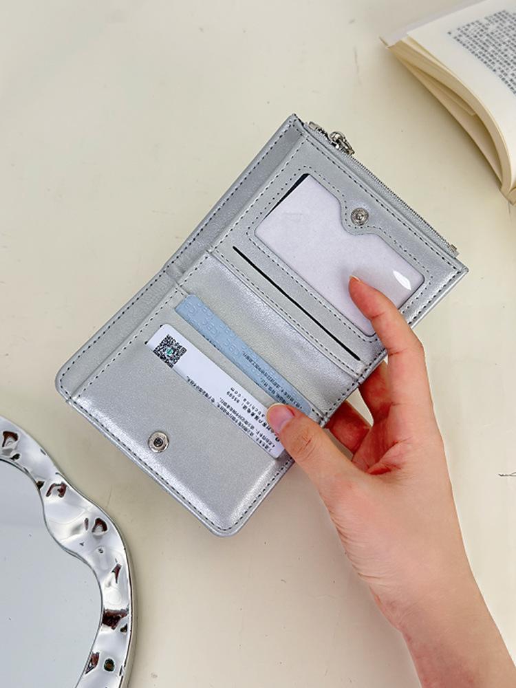 Korean Style Lace-up Bowknot Women's Short Wallet - Cute & Versatile Girly Coin Purse
