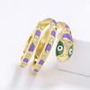 Unique Creative Female Ring Serpentine Wrap Around Party Jewelry Punk Style Animal Ring Colorful Handmade Enamel Jewelry Cocktail Party Jewelry