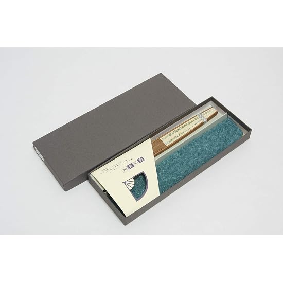 [Hasegawa] Folding Fan, Bamboo, Handmade by Kyoto Artisans, Includes Fan Case and Gift Box, Bamboo