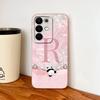 For Realme C85 Pro Phone Case Cute Panda Letters Soft Liquid Silicone Lightweight Funda For Realme C 85 Camera Protection Cover